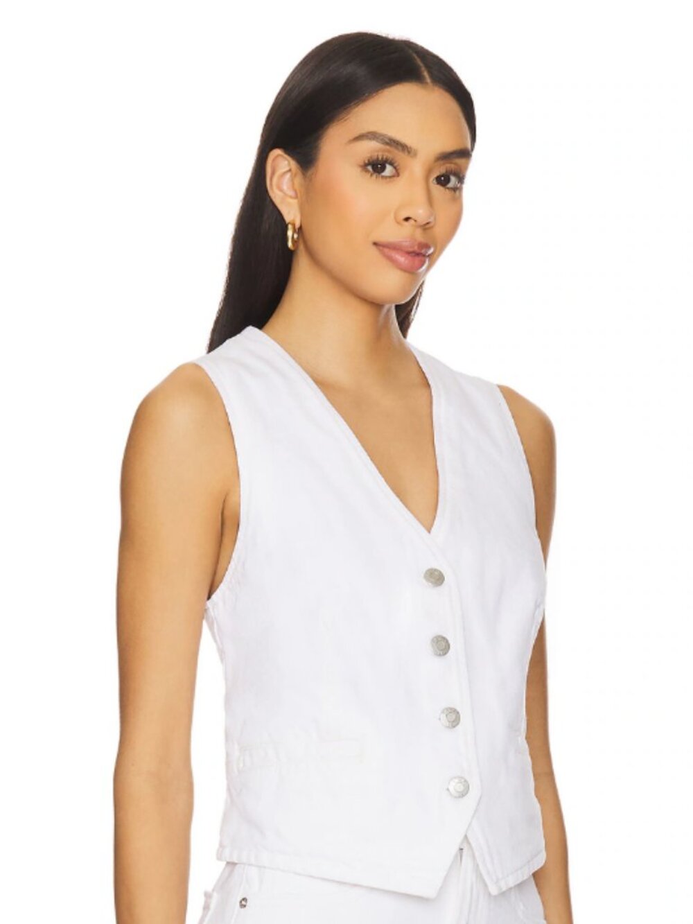 Pistola 🐎 Vero Vest White Denim - Picture 2 of 6